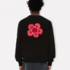 Sweatshirt mit „Boke Flower“-Stickerei aus Baumwolle