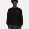 Sweatshirt mit „Boke Flower“-Stickerei aus Baumwolle