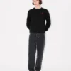 Sweatshirt mit „Boke Flower“-Stickerei aus Baumwolle