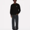 Sweatshirt mit „Boke Flower“-Stickerei aus Baumwolle