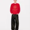Sweatshirt mit „Boke Flower“-Stickerei aus Baumwolle