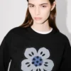 Sweatshirt mit „Boke Flower“-Stickerei aus Baumwolle