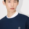 Sweatshirt mit „Boke Flower“-Stickerei aus Baumwolle