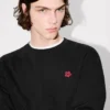 Sweatshirt mit „Boke Flower“-Stickerei aus Baumwolle