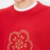 Sweatshirt mit „Boke Flower“-Stickerei aus Baumwolle