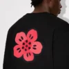 Sweatshirt mit „Boke Flower“-Stickerei aus Baumwolle