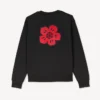 Sweatshirt mit „Boke Flower“-Stickerei aus Baumwolle