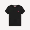 T-Shirt mit „Boke Flower“-Stickerei aus Baumwolle