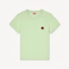 T-Shirt mit „Boke Flower“-Stickerei aus Baumwolle