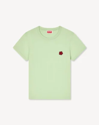 T-Shirt mit „Boke Flower“-Stickerei aus Baumwolle