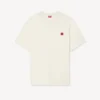 T-Shirt mit „Boke Flower“-Stickerei aus Baumwolle