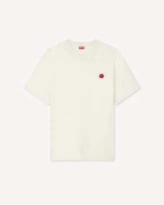 T-Shirt mit „Boke Flower“-Stickerei aus Baumwolle