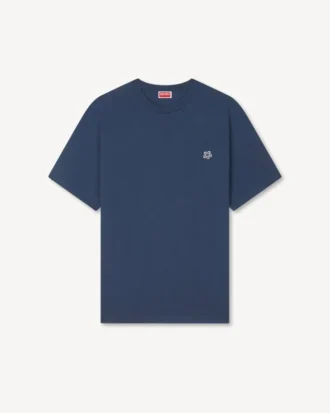 T-Shirt mit „Boke Flower“-Stickerei aus Baumwolle