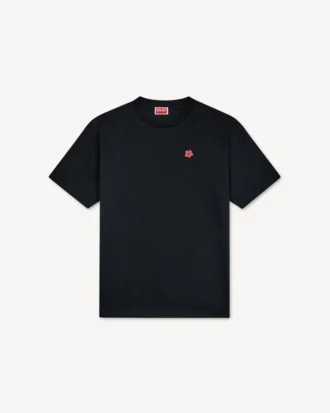 T-Shirt mit „Boke Flower“-Stickerei aus Baumwolle