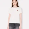 T-Shirt mit „Boke Flower“-Stickerei aus Baumwolle