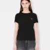 T-Shirt mit „Boke Flower“-Stickerei aus Baumwolle