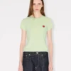 T-Shirt mit „Boke Flower“-Stickerei aus Baumwolle