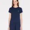 T-Shirt mit „Boke Flower“-Stickerei aus Baumwolle