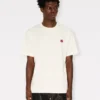 T-Shirt mit „Boke Flower“-Stickerei aus Baumwolle