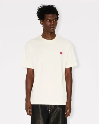 T-Shirt mit „Boke Flower“-Stickerei aus Baumwolle