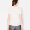 T-Shirt mit „Boke Flower“-Stickerei aus Baumwolle