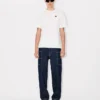 T-Shirt mit „Boke Flower“-Stickerei aus Baumwolle