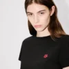 T-Shirt mit „Boke Flower“-Stickerei aus Baumwolle