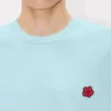 T-Shirt mit „Boke Flower“-Stickerei aus Baumwolle