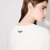 T-Shirt mit „Boke Flower“-Stickerei aus Baumwolle