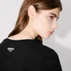 T-Shirt mit „Boke Flower“-Stickerei aus Baumwolle