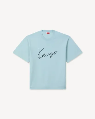 T-Shirt mit „Kenzo Signature“-Stickerei aus Merinowolle
