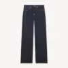 Weit geschnittene Jeans mit Umschlag aus japanischem Denim