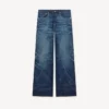 Weit geschnittene Jeans mit Umschlag aus japanischem Denim