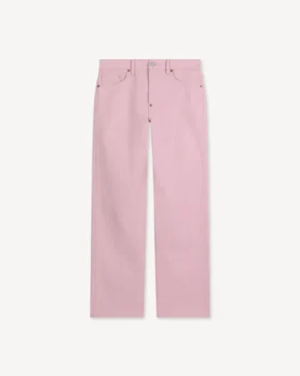 Weit geschnittene Jeans mit Umschlag aus japanischem Denim