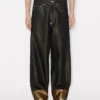 Weit geschnittene Jeans mit Umschlag aus japanischem Denim