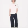Weit geschnittene Jeans mit Umschlag aus japanischem Denim