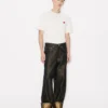 Weit geschnittene Jeans mit Umschlag aus japanischem Denim