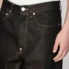 Weit geschnittene Jeans mit Umschlag aus japanischem Denim