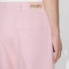 Weit geschnittene Jeans mit Umschlag aus japanischem Denim