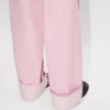 Weit geschnittene Jeans mit Umschlag aus japanischem Denim