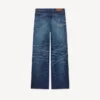 Weit geschnittene Jeans mit Umschlag aus japanischem Denim