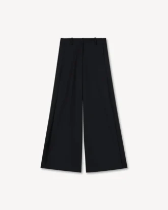 Weite Hose aus Schurwolle
